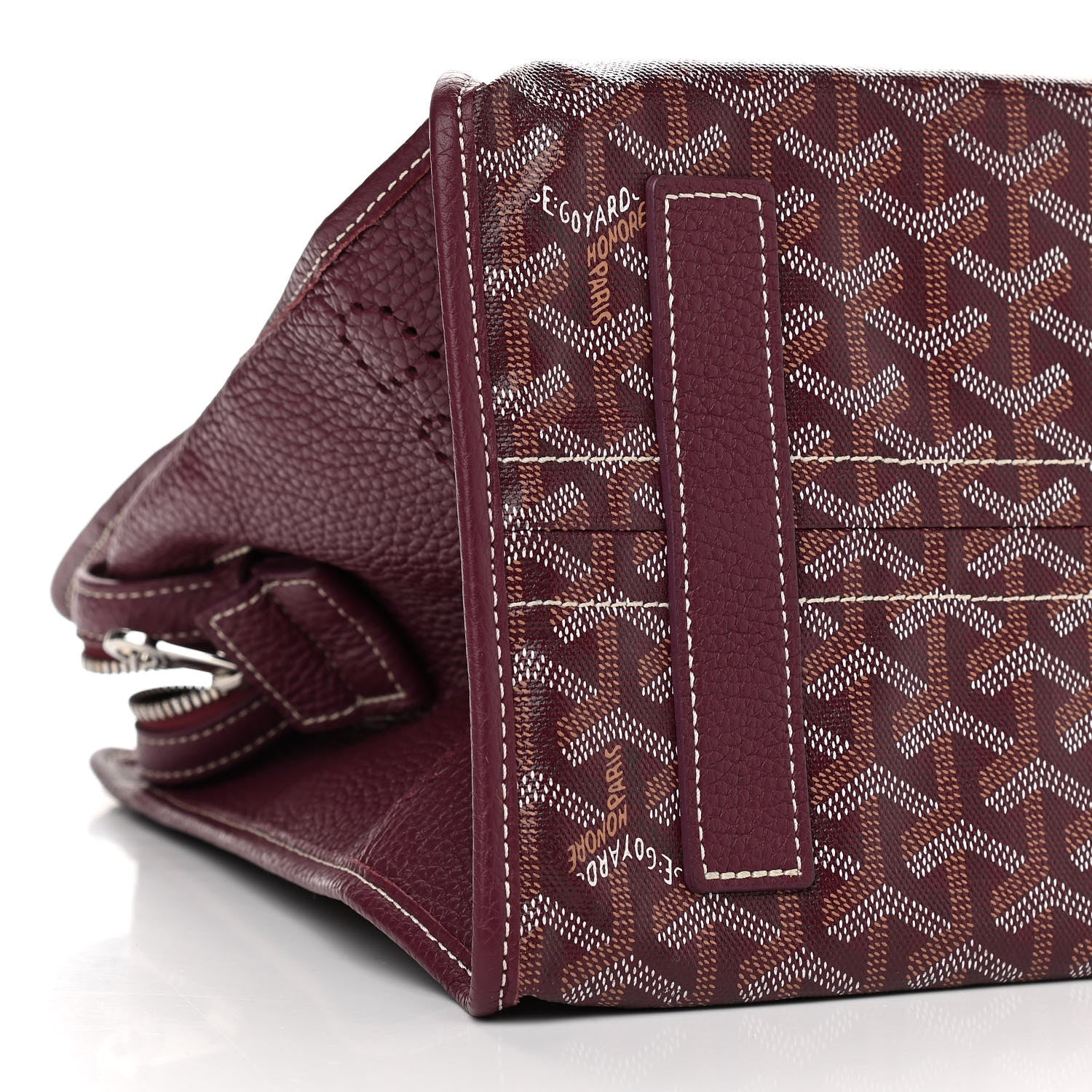 Goyard Goyardine Sac Hardy Pet Carrier PM Burgundy 6 of 10