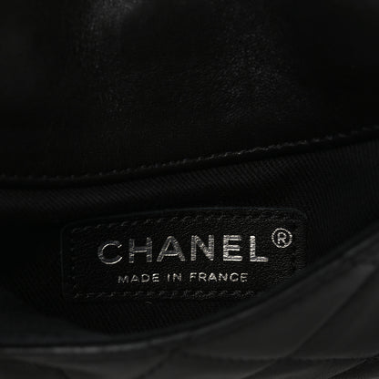Chanel Lambskin Quilted Double Sided Wallet On Chain WOC Black 7 of 11