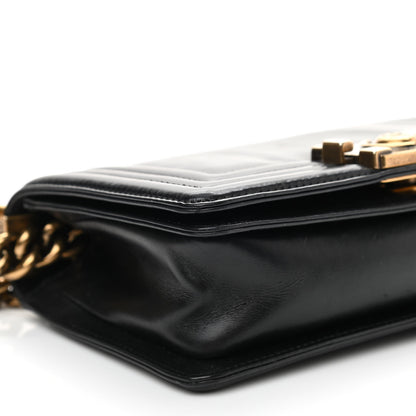 Chanel Glazed Calfskin Small Boy Flap Black 7 of 8