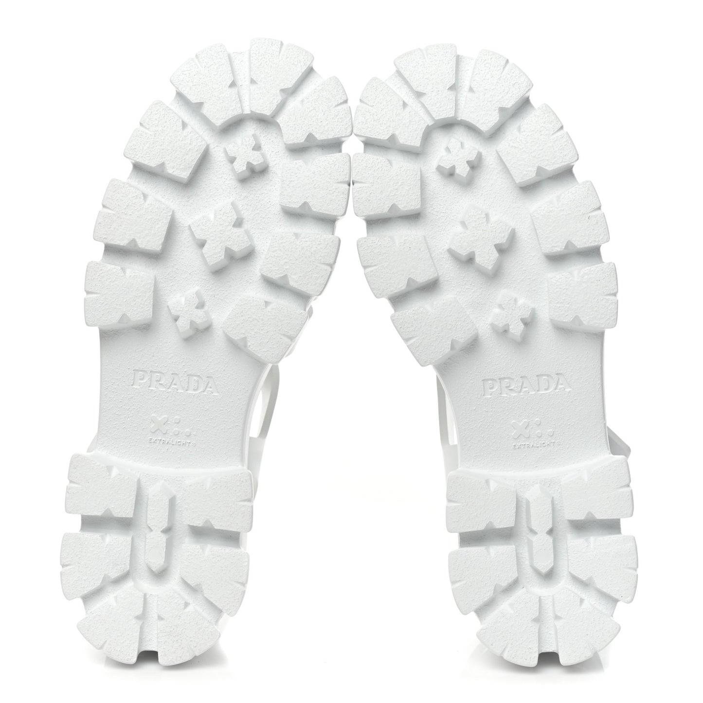 Foam Rubber Metal Triangle Logo Monolith 55mm Cage Sandals 40 White