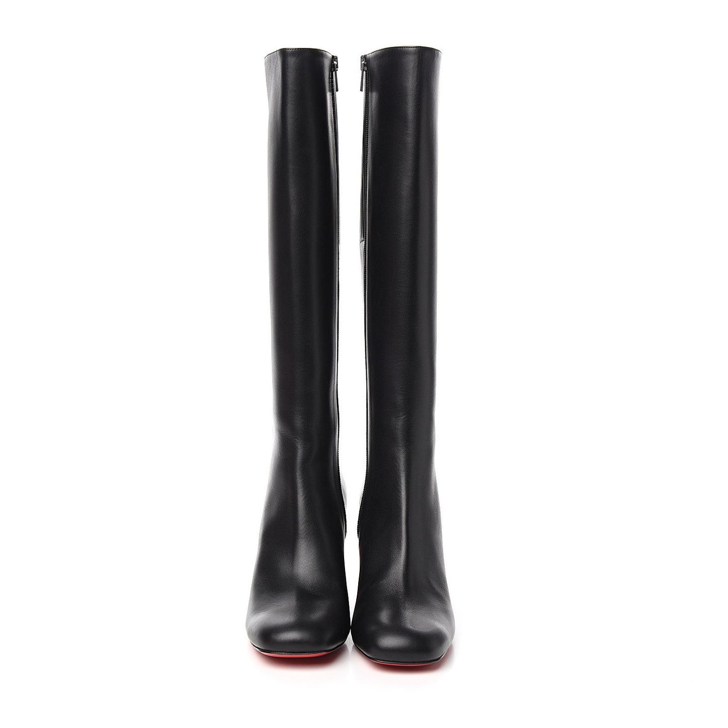Calfskin Cadrilla Botta 70 Tall Boots 40.5 Black