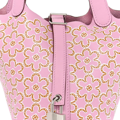 Hermes Swift Micro Lucky Daisy Picotin Lock Mauve Sylvestre 8 of 11