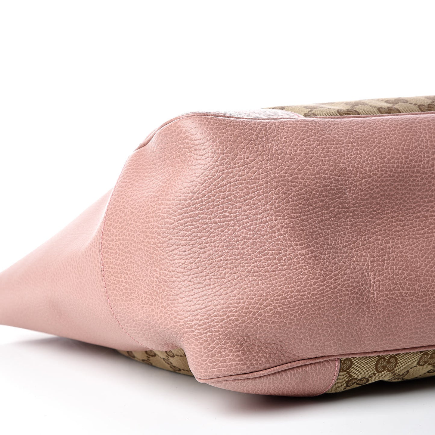 Monogram Bree Zippered Tote Beige Soft Pink