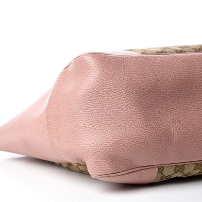 Gucci Monogram Bree Zippered Tote Beige Soft Pink 5 of 13