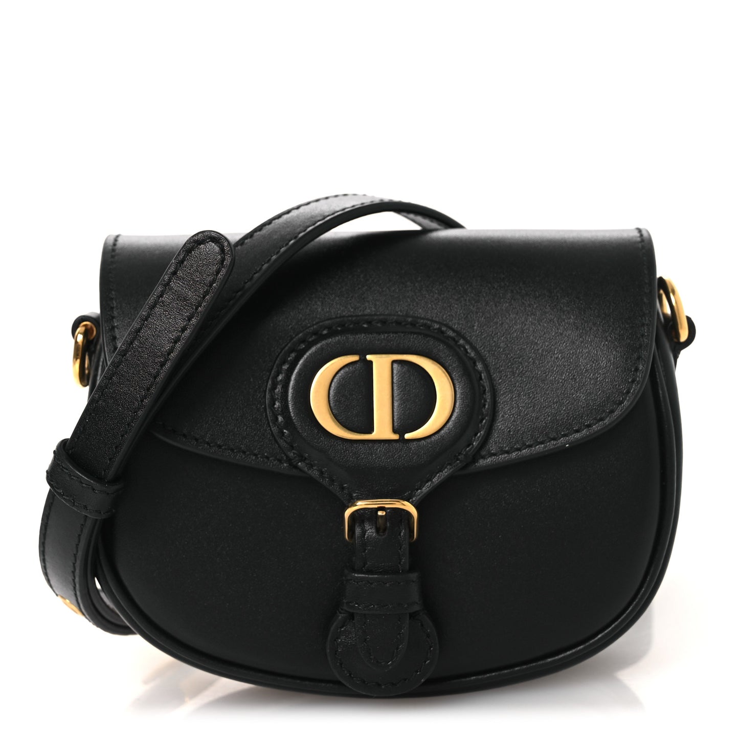 Box Calfskin Micro Bobby Bag Black