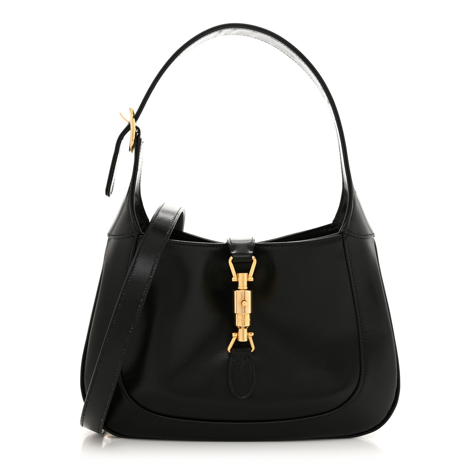 Gucci Boarded Dyana Lux Calfskin Small Jackie 1961 Hobo Black 1 of 11