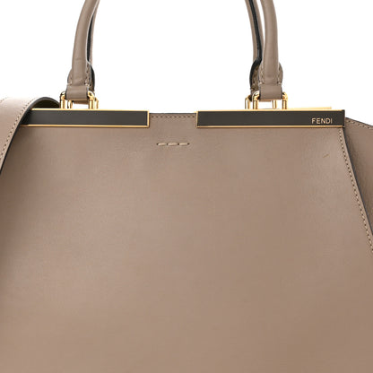 Fendi Vitello Dolce Shiny Nappa Petite 3Jours Tote Tortora Emerald 7 of 13