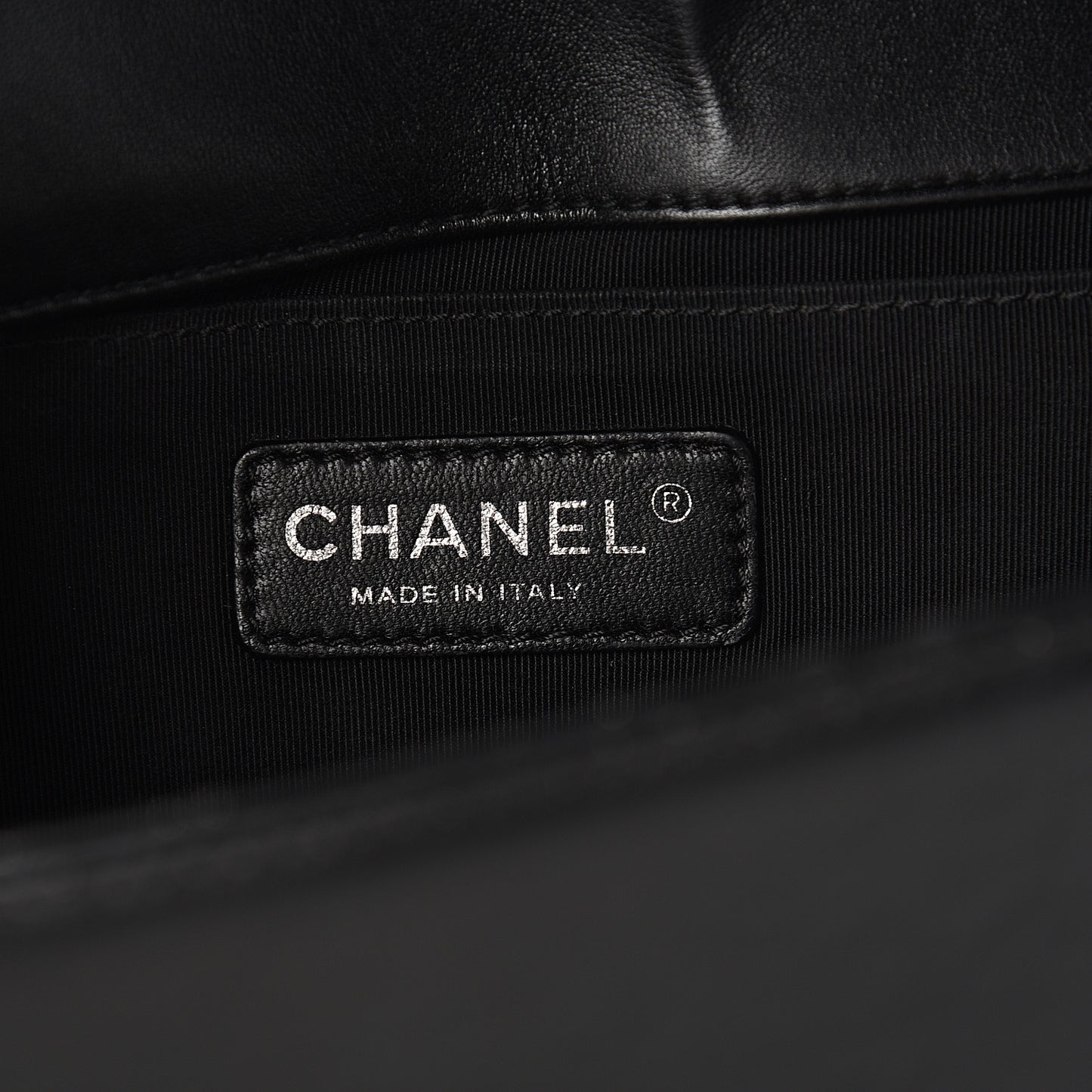 Faded Calfskin Quilted Medium Studded Boy Flap Black