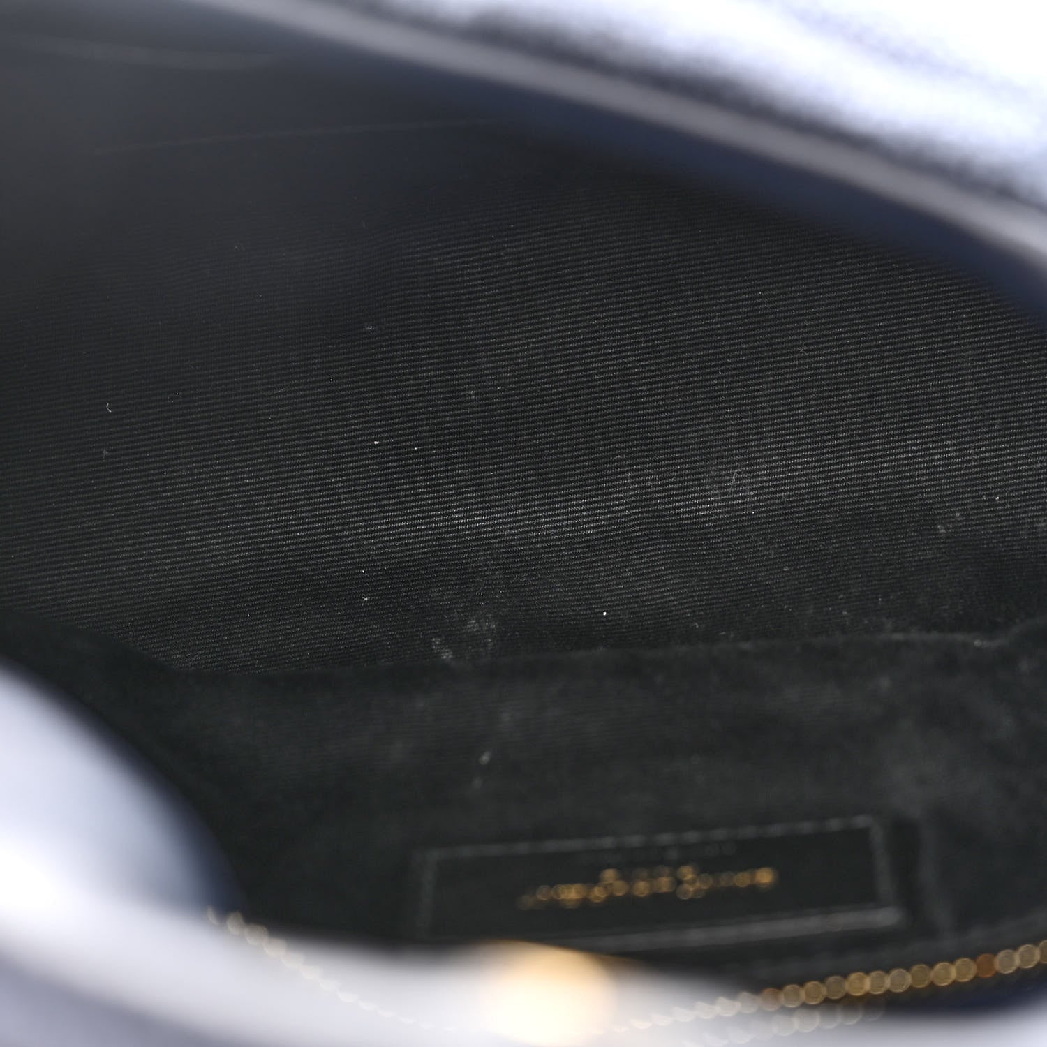 Saint Laurent Canvas Quilted Toy Loulou Puffer Monogram Chain Satchel Deep Marine 5 of 11