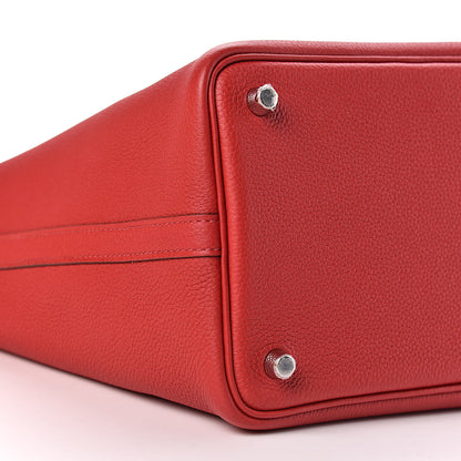 Hermes Taurillon Maurice Picotin Lock 18 PM Rouge Piment 8 of 11