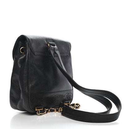 Chanel Caviar CC Backpack Black 3 of 9