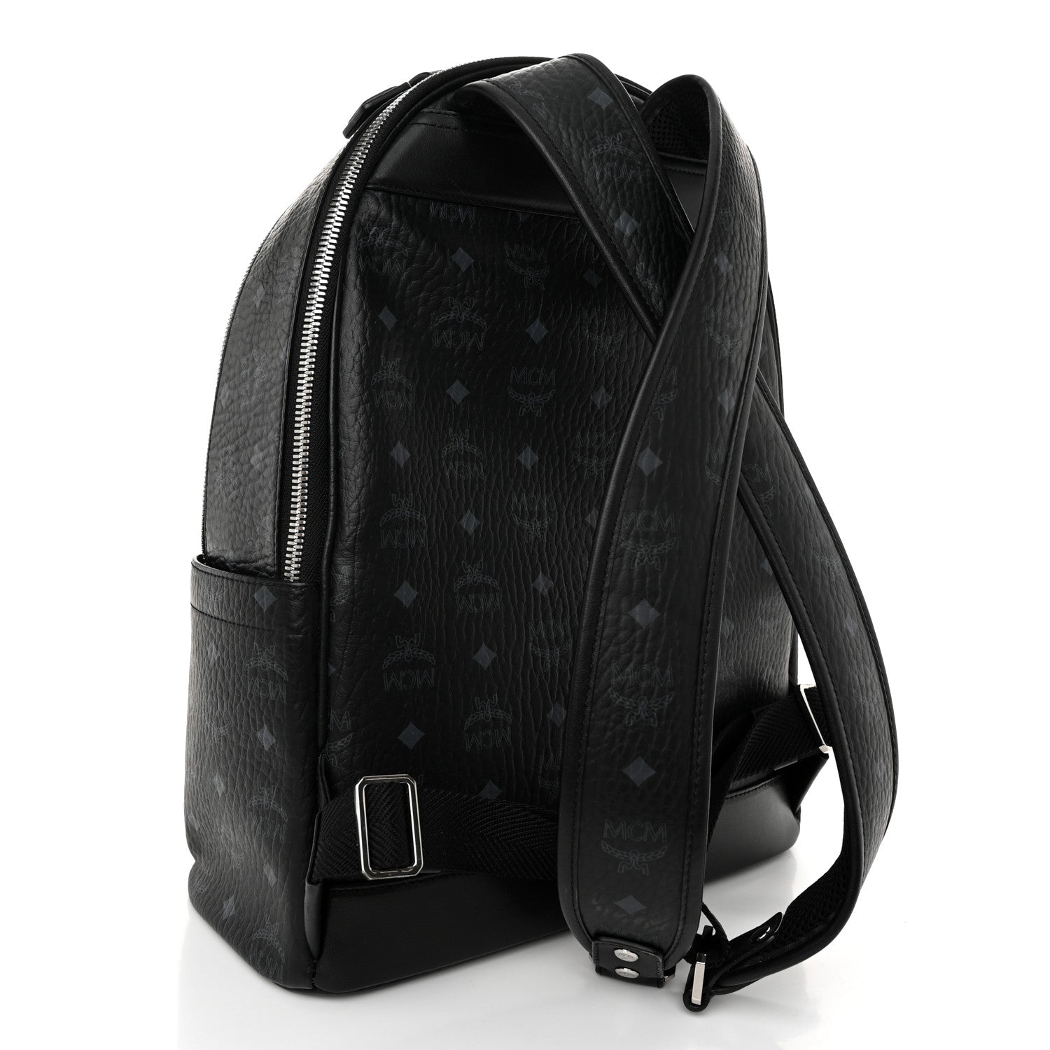 MCM Visetos Medium Stark Backpack Black 3 of 10