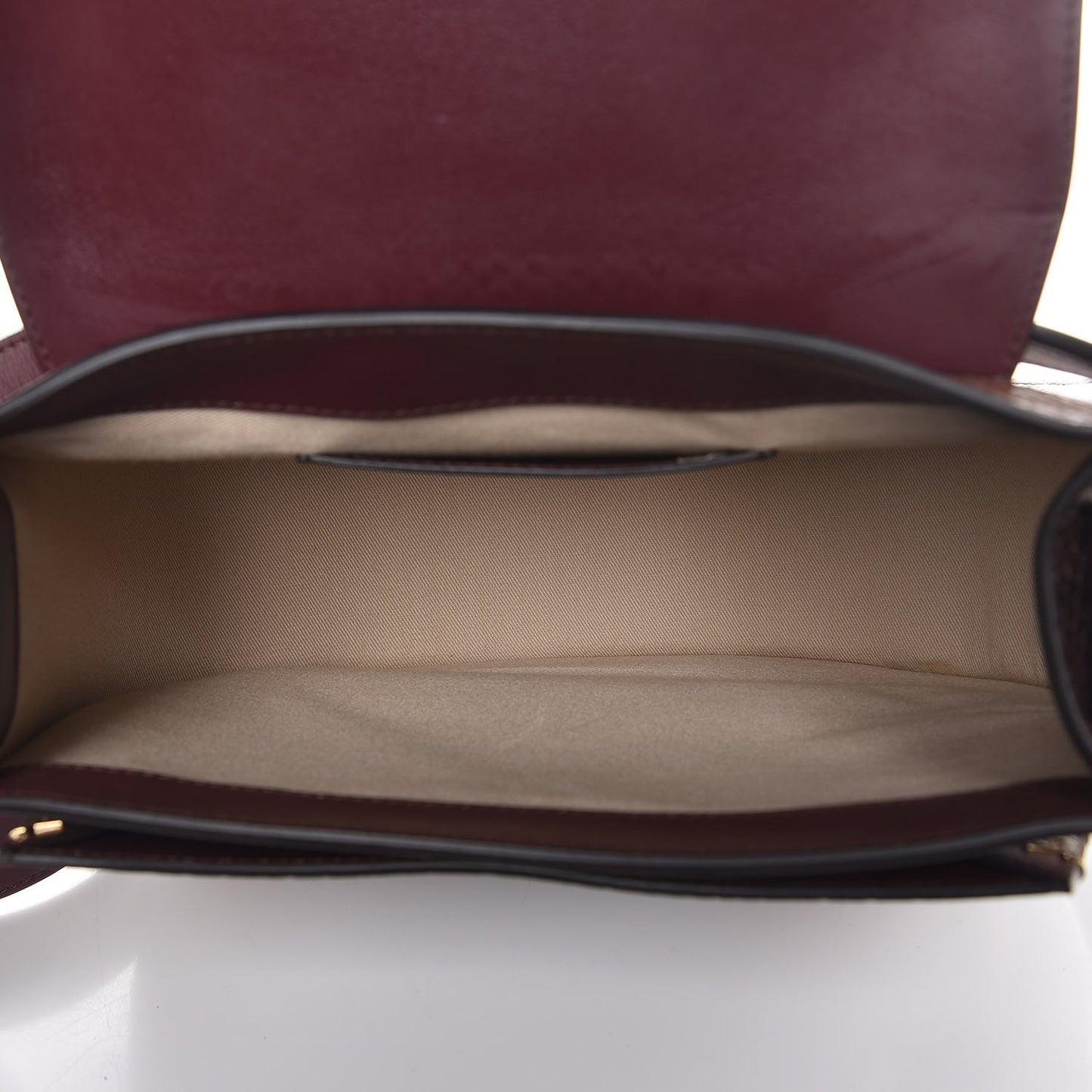 Calfskin Watersnake Embossed Large Tess Bag Coconut Brown