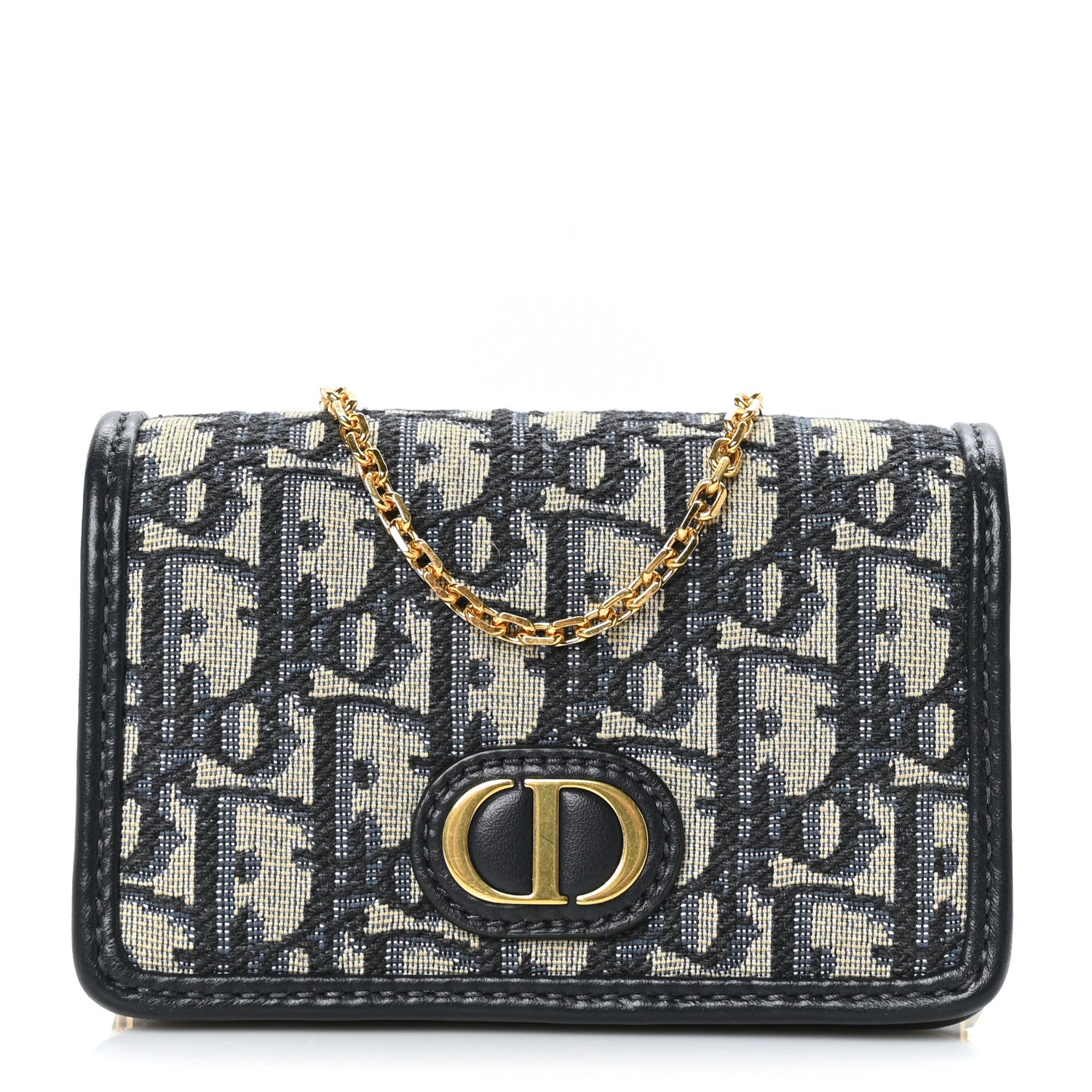 Christian Dior Oblique Nano 30 Montaigne Pouch Blue 1 of 8