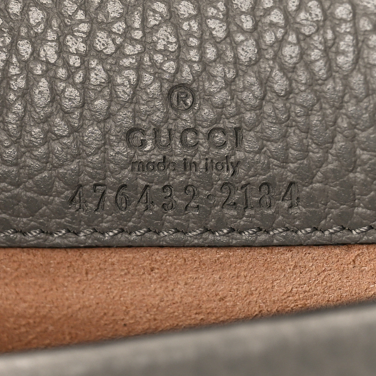Gucci Dollar Calfskin Crystal Super Mini Dionysus Shoulder Bag Dusty Grey Black Diamond 6 of 9