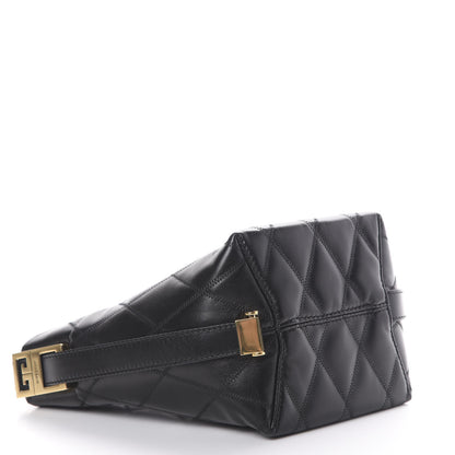 Givenchy Lambskin Quilted Mini GV Bucket Bag Black 3 of 8