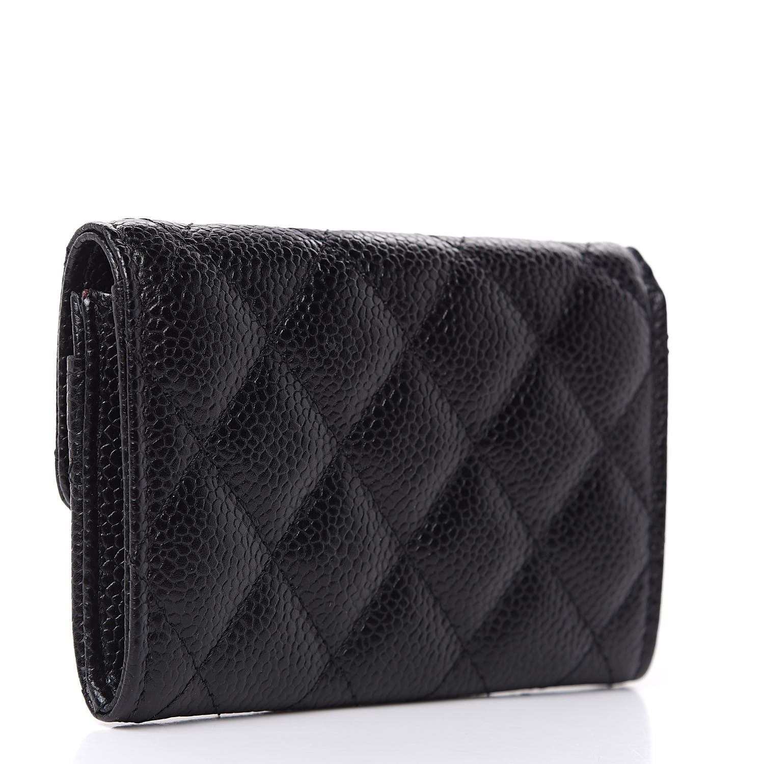 Chanel Caviar Quilted Flap Card Holder Black 3 of 10