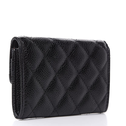 Chanel Caviar Quilted Flap Card Holder Black 3 of 10