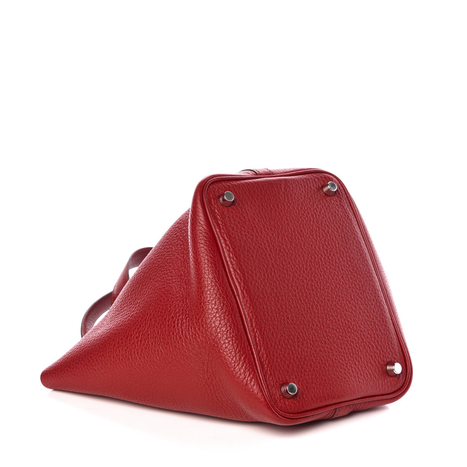 Hermes Taurillon Clemence Picotin Lock 18 PM Rouge Garance 4 of 9
