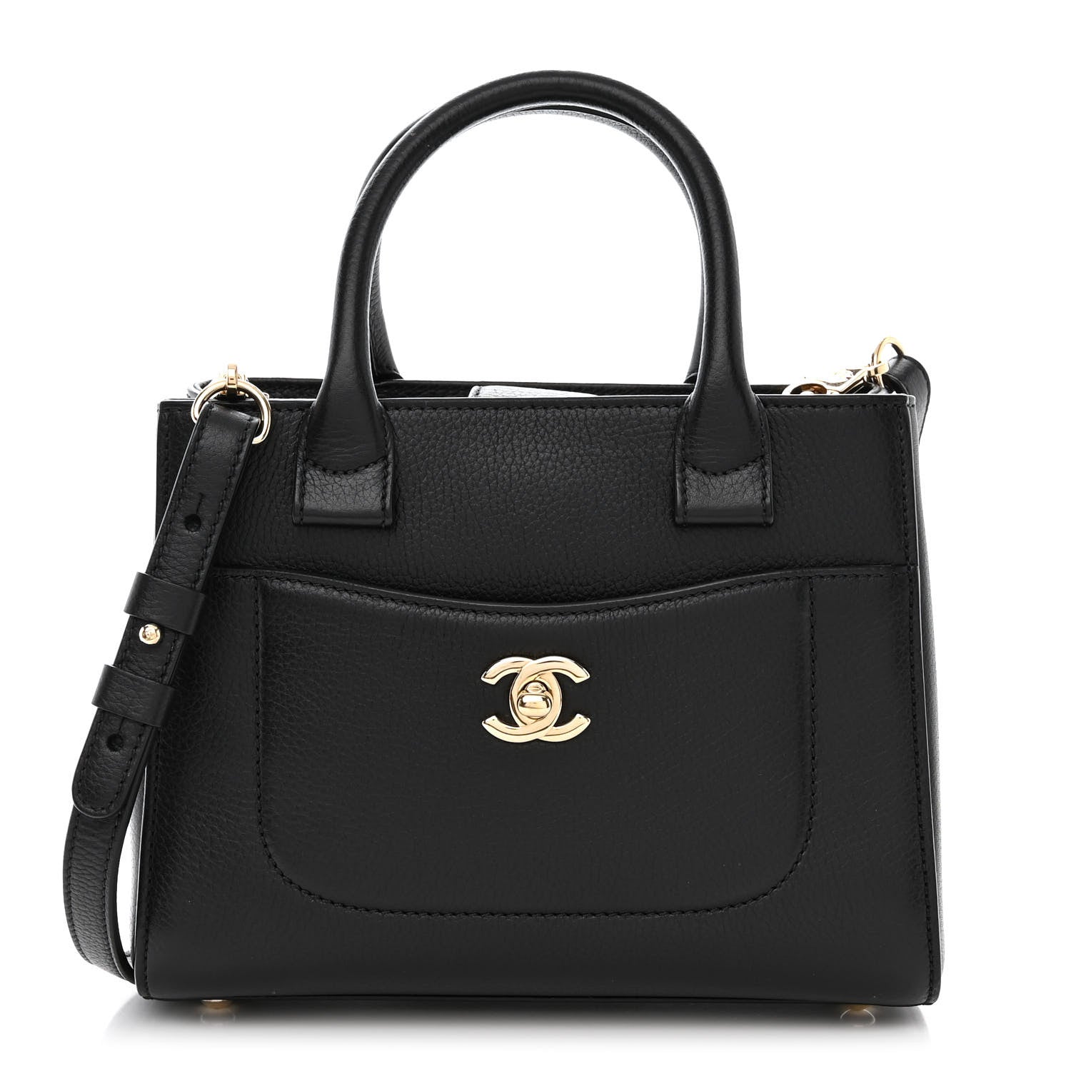 Chanel Grained Calfskin Mini Neo Executive Shopper Tote Black 1 of 12