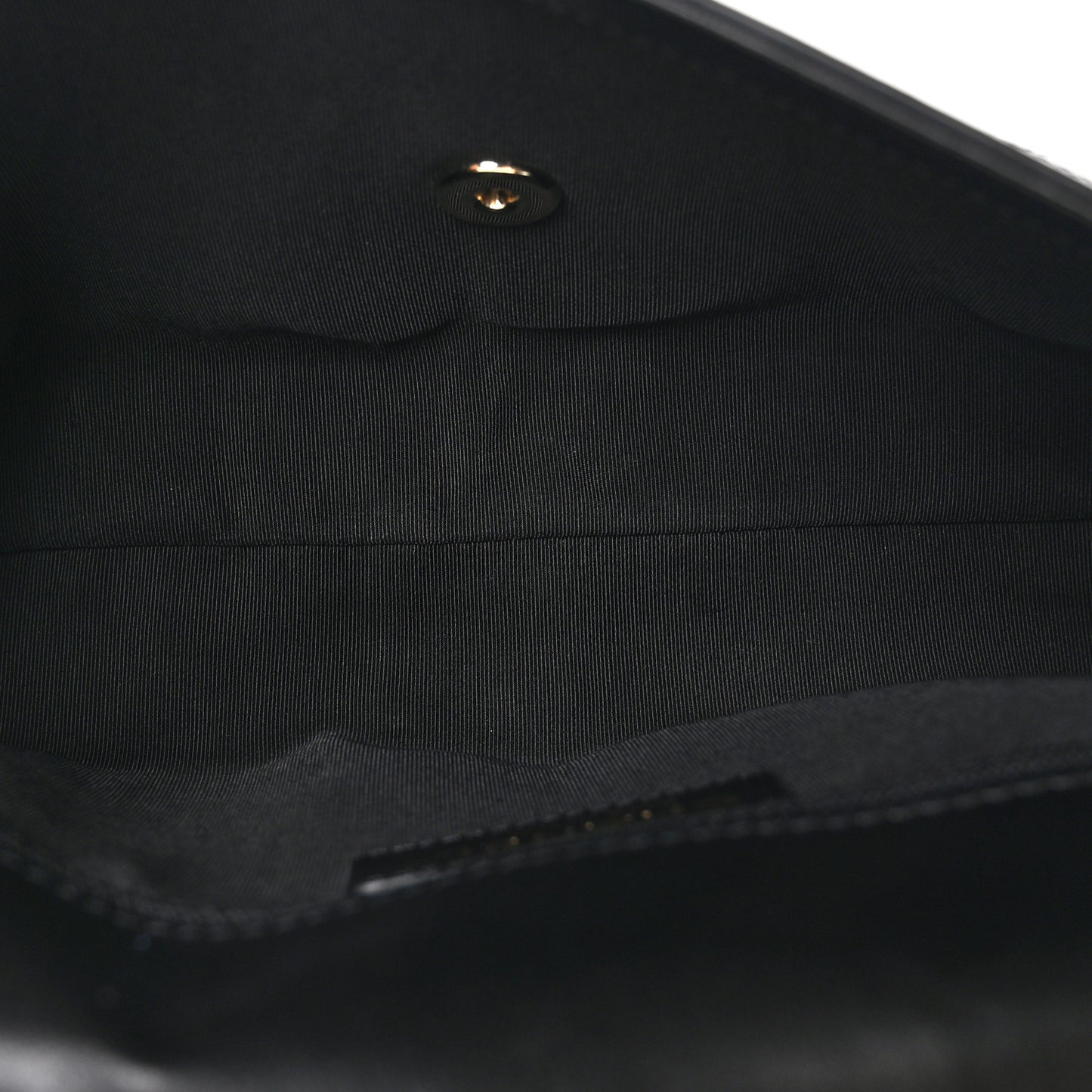 Calfskin Stitched Medium Covered CC Flap Bag Black