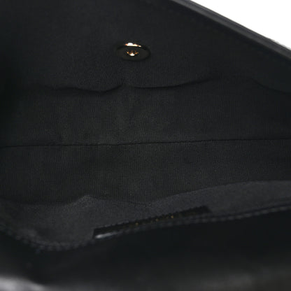 Chanel Calfskin Stitched Medium Covered CC Flap Bag Black 5 of 11