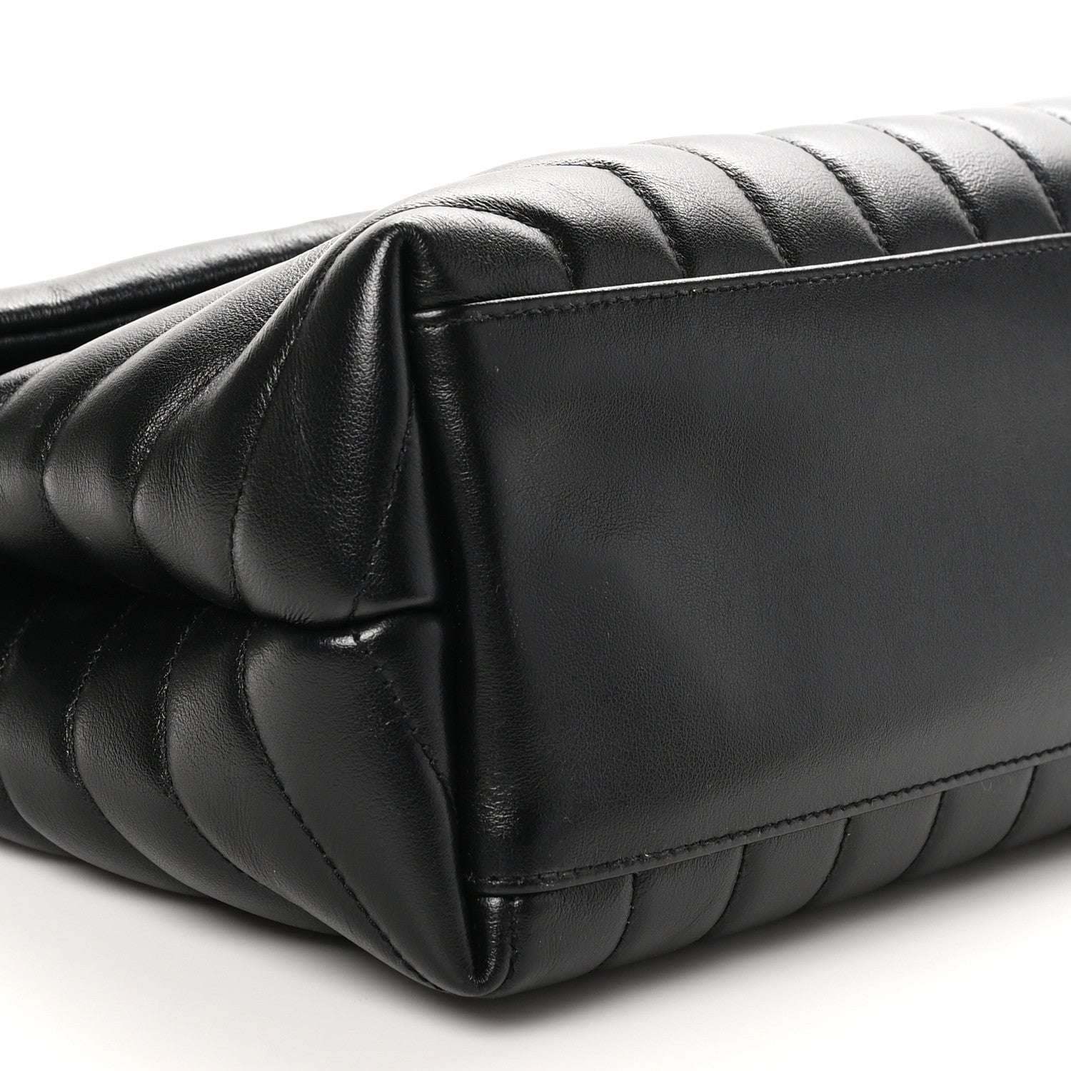 Saint Laurent Calfskin Y Quilted Monogram Medium Loulou Chain Satchel Black 9 of 12