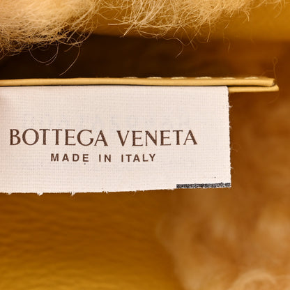 Bottega Veneta Shearling Intrecciato The Chain Tote Curry 6 of 10