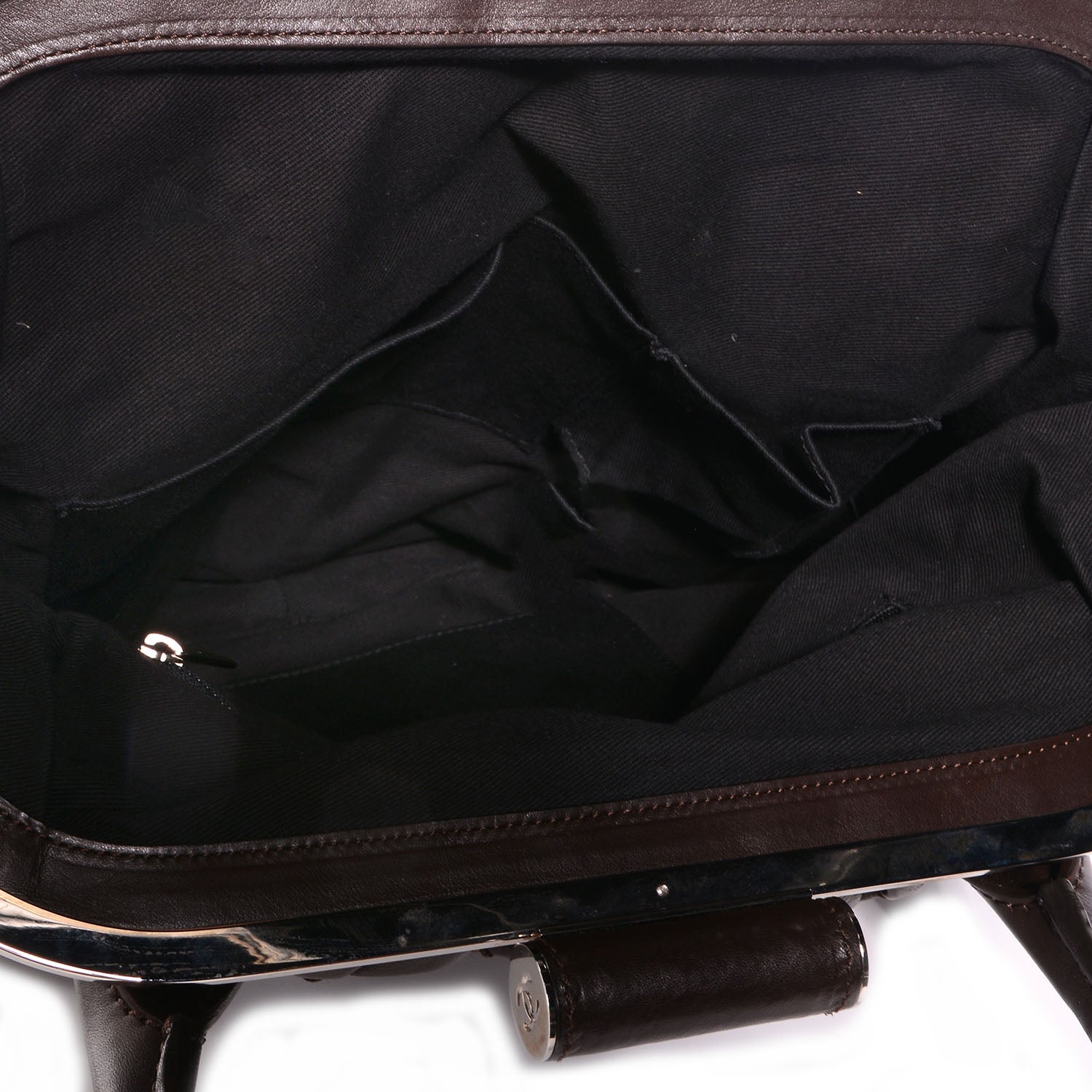 Chanel Calfskin Expandable Stitched Frame Bag Dark Brown 5 of 7