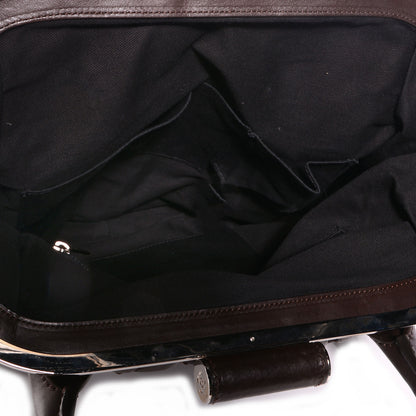 Chanel Calfskin Expandable Stitched Frame Bag Dark Brown 5 of 7