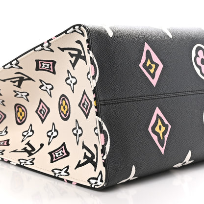 Louis Vuitton Monogram Giant Wild At Heart Onthego GM Black 7 of 8