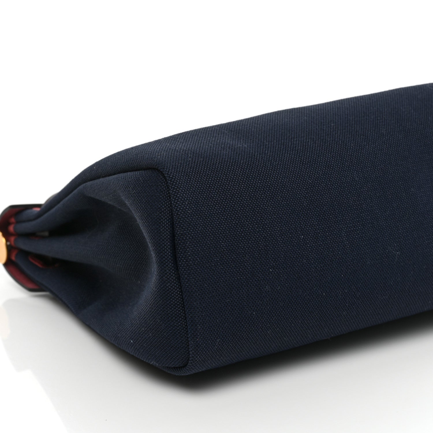 Hermes Toile Militaire Vache Hunter Herbag Zip Retourne 31 PM Rouge Sellier Bleu Marine 8 of 9