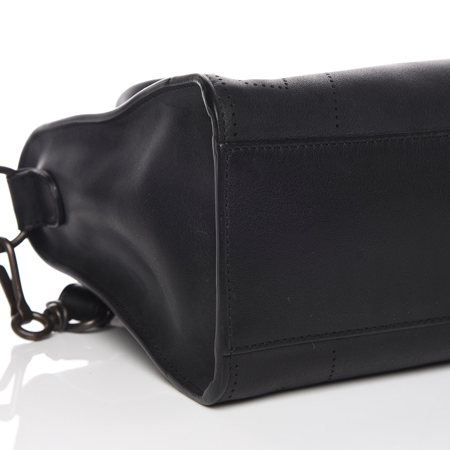 Balenciaga Veau Soyeux Perforated Blackout Hardware S City Black 5 of 9