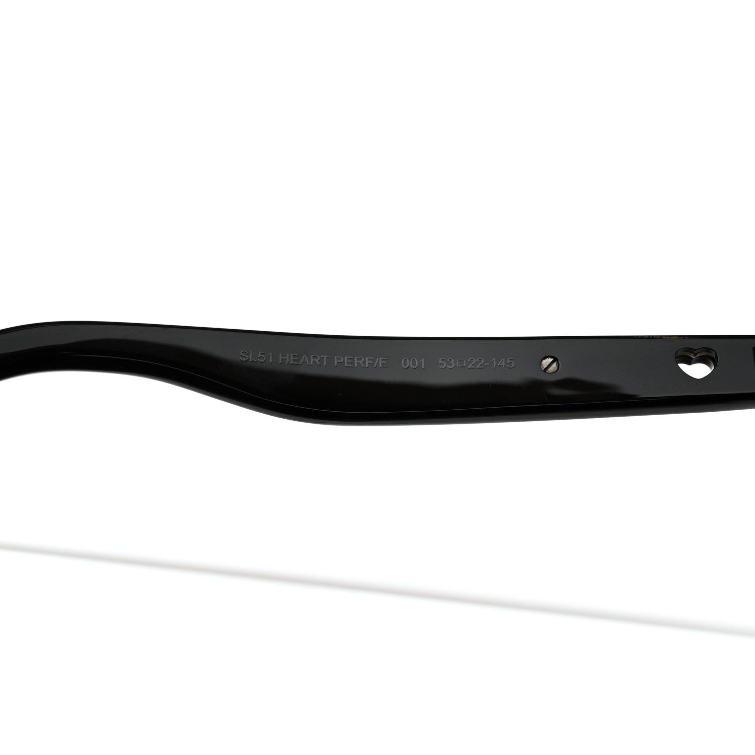 Saint Laurent Acetate Heart Perf SL51 Sunglasses Black 8 of 9
