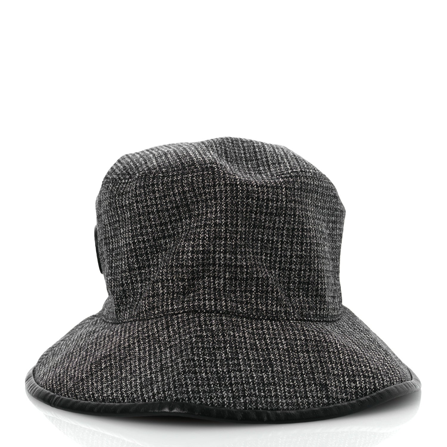 Gucci Wool Nylon GG Monogram Reversible Bucket Hat L Black Grey 6 of 18