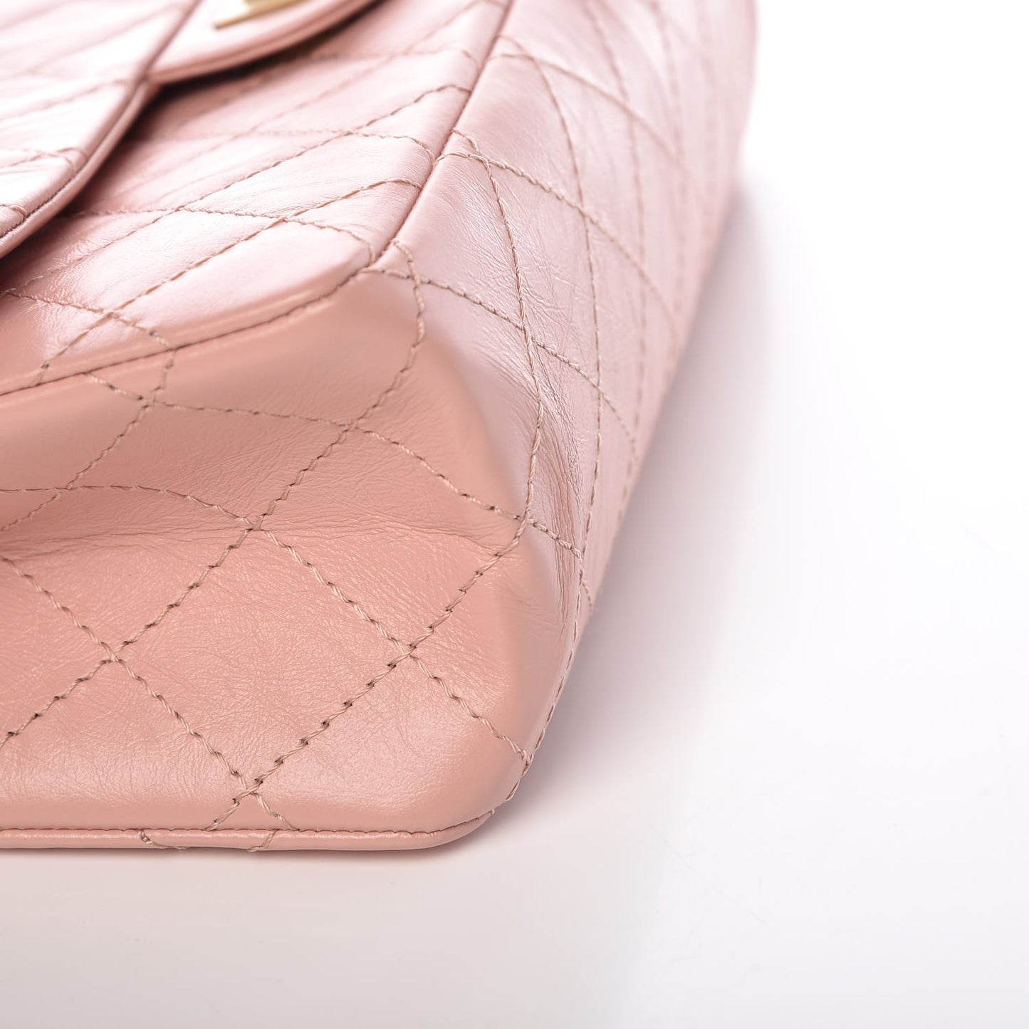 Aged Calfskin Quilted 2.55 Reissue 226 Flap Light Pink