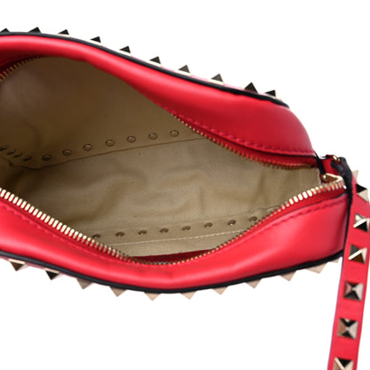 Valentino Garavani Calfskin Rockstud Camera Crossbody Bag Deep Coral 5 of 10