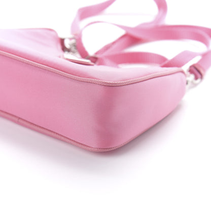 Prada Tessuto Nylon Saffiano Mini Re-Edition 2000 Shoulder Bag Begonia 7 of 10