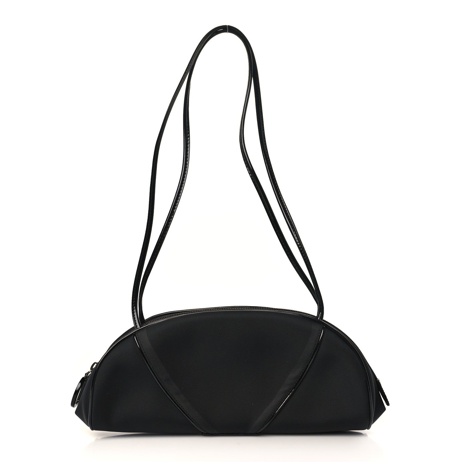 Christian Dior Nylon Patent Baguette Black 1 of 9