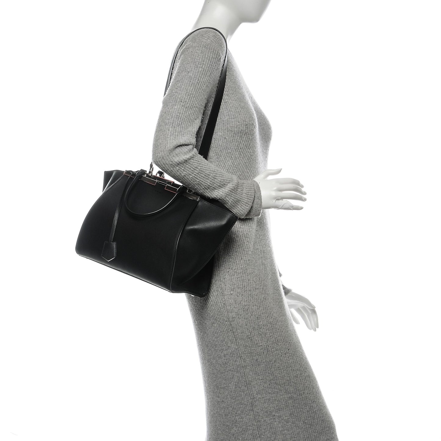 Vitello Dolce Petite 3jours Tote Black