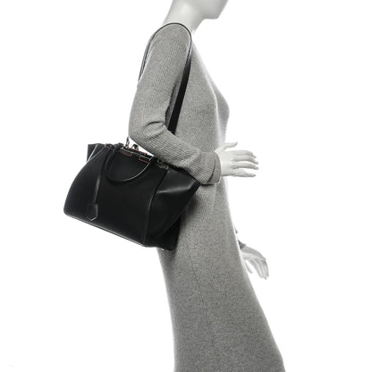 Fendi Vitello Dolce Petite 3jours Tote Black 2 of 8