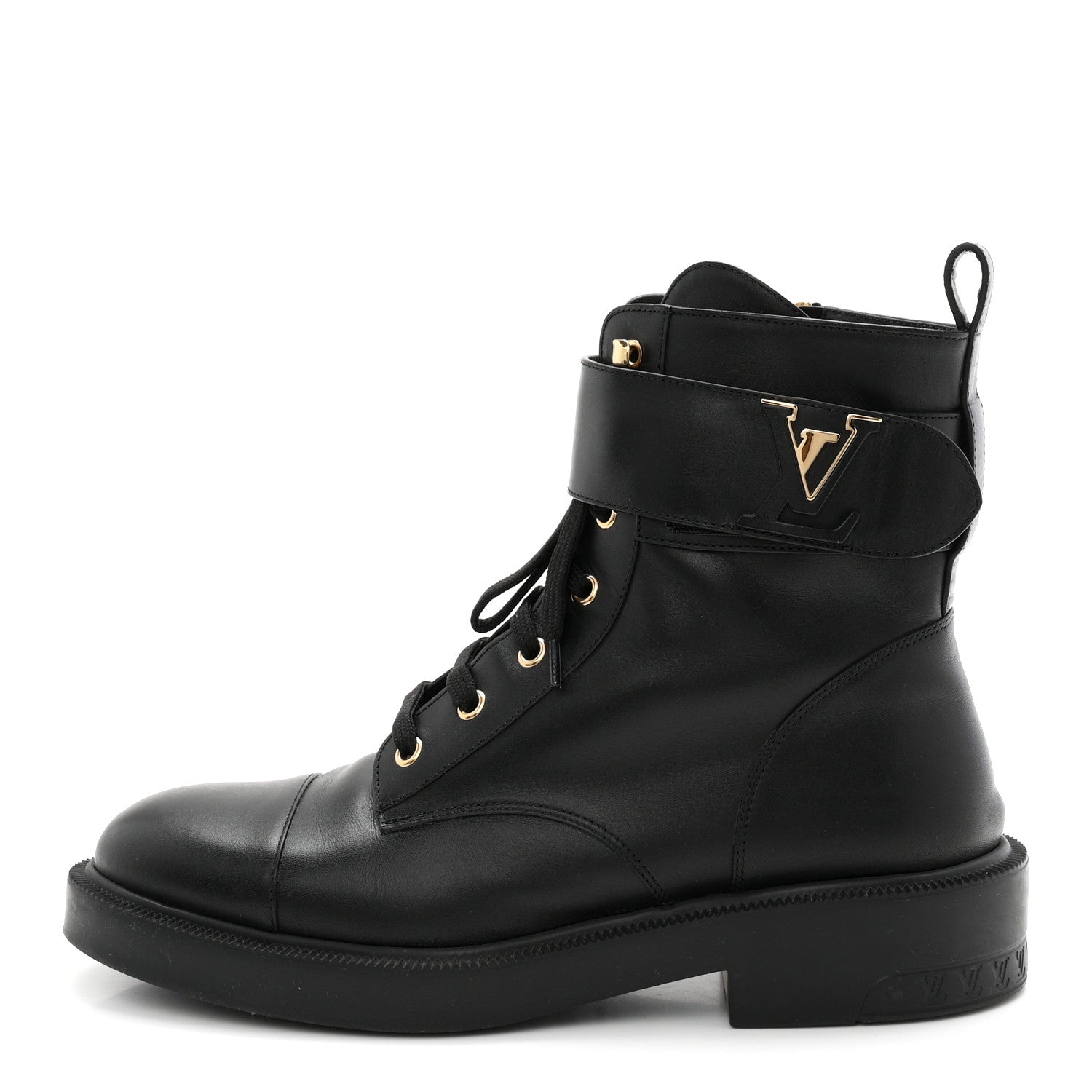 Louis Vuitton Calfskin Ranger Boots 40 Black 1 of 9