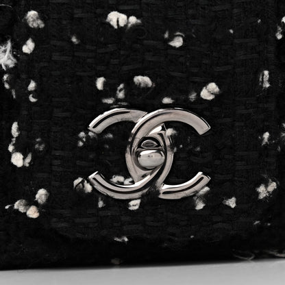 Chanel Tweed Elementary Chic Flap Black White 8 of 11