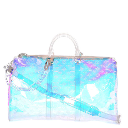 Louis Vuitton PVC Monogram Keepall Bandouliere 50 Iridescent Prism 1 of 11
