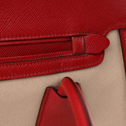 Prada Canapa Saffiano Cuir Tote Corda Fuoco 13 of 17