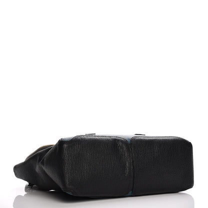 3.1 Phillip Lim 3.1 Textured Calfskin Colorblock Large Pashli Satchel Dark Teal 5 of 10