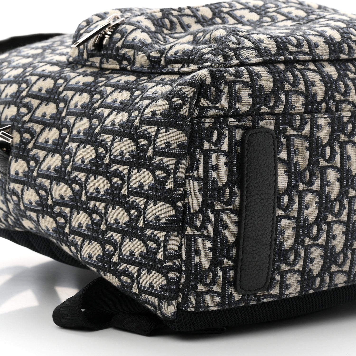 Christian Dior Oblique Calfskin Rider Backpack Beige Black 9 of 10