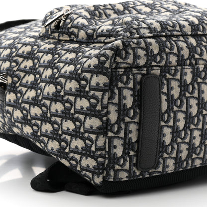 Christian Dior Oblique Calfskin Rider Backpack Beige Black 9 of 10