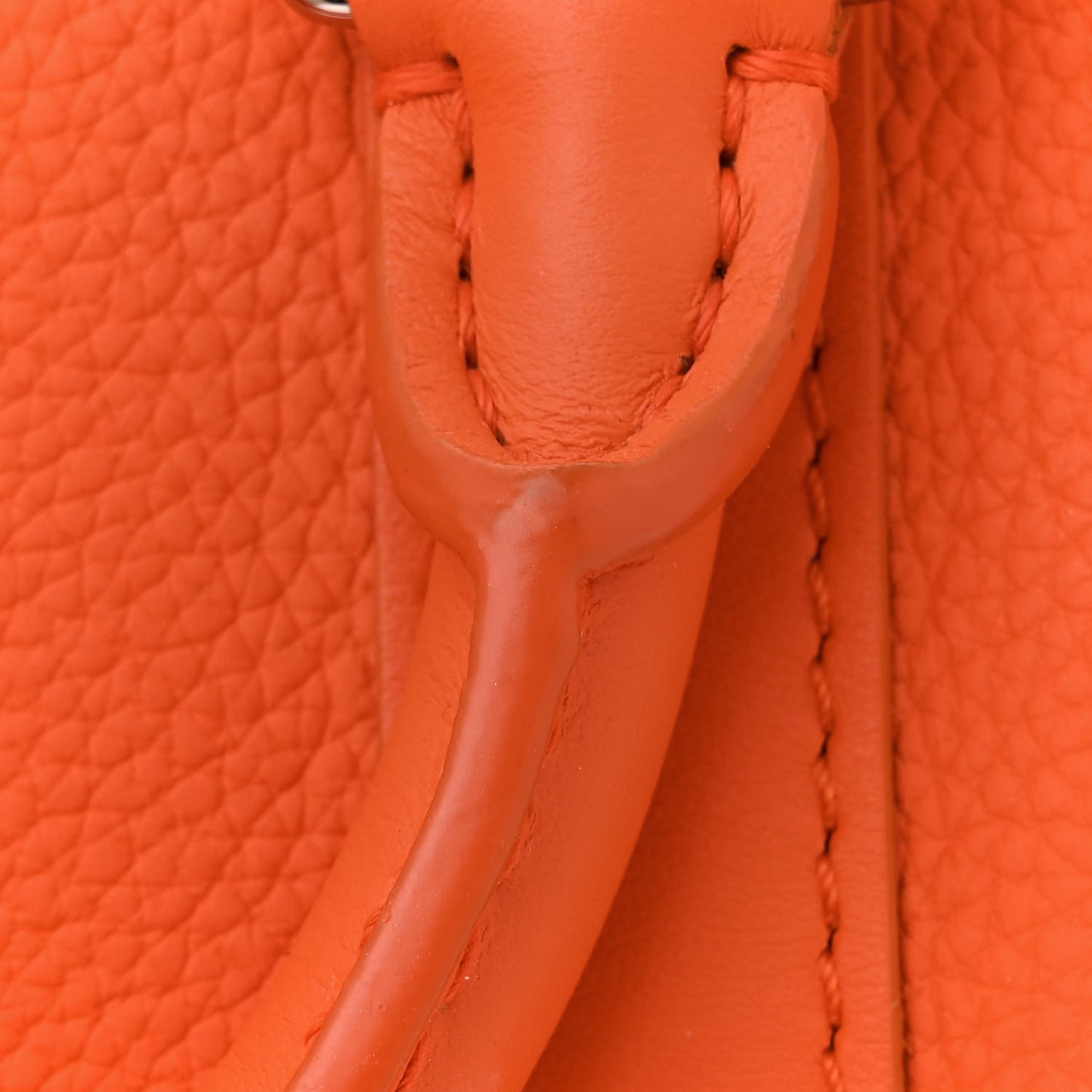Grained Calfskin Aerogram Keepall XS Orange