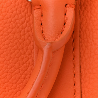 Louis Vuitton Grained Calfskin Aerogram Keepall XS Orange 10 of 13